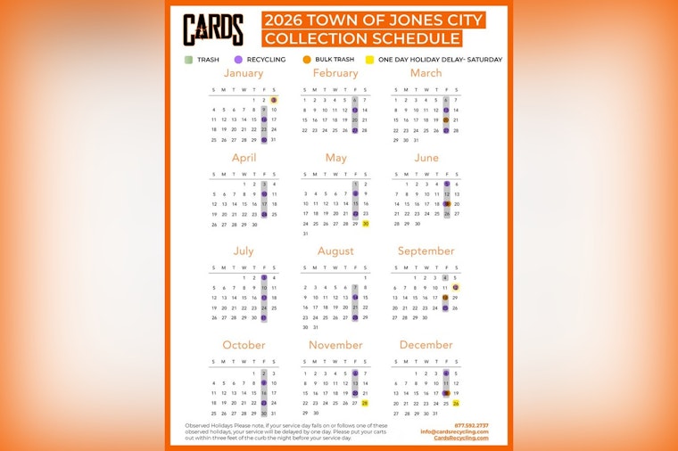 Jones, Oklahoma Rolls Out GREEN Envelope Initiative for 2026 Trash Collection Calendar