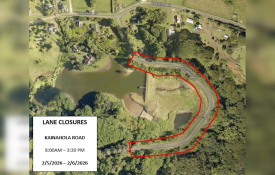 Kainahola Road Guardrail Repairs to Cause Lane Closures on Feb 5-6, Plan Your Detours Accordingly
