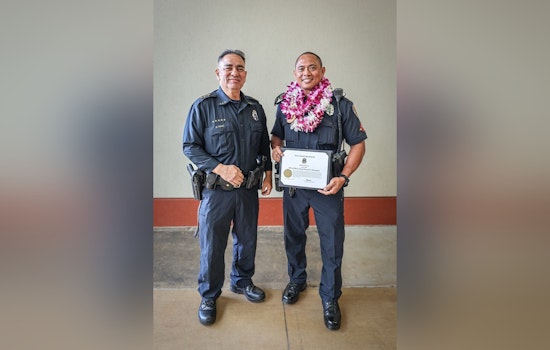 Kaua‘i Officer Honored with Life Saving Medal for Off-Duty Heroics on Kūhiō Highway