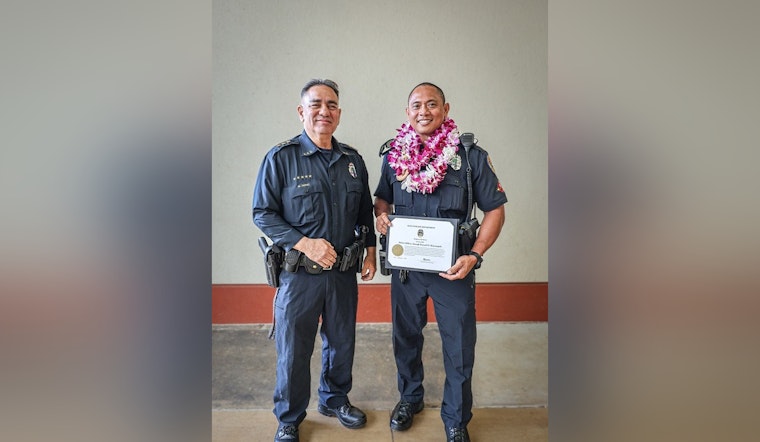 Kaua‘i Officer Honored with Life Saving Medal for Off-Duty Heroics on Kūhiō Highway