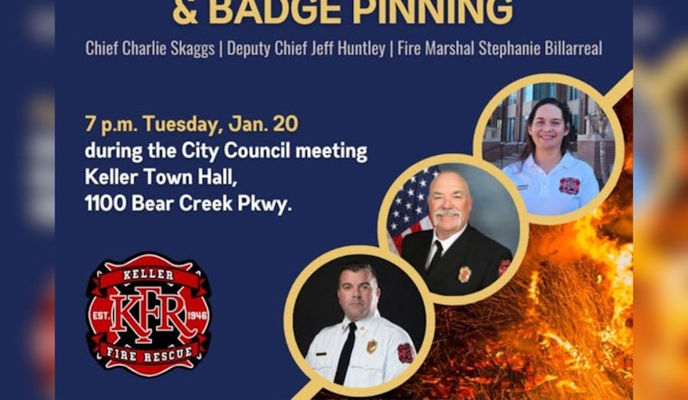 Keller to Celebrate New Fire-Rescue Chief and Public Safety Officials at City Council Ceremony