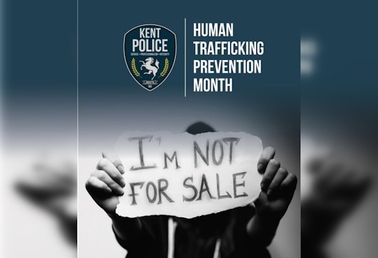 Kent Police Department Shines Light on Human Trafficking, Educates Public During Prevention Month