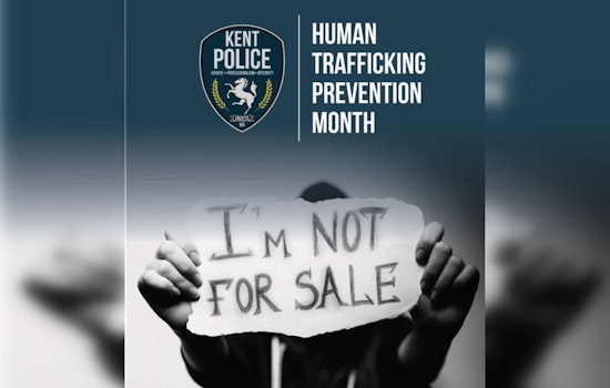 Kent Police Department Shines Light on Human Trafficking, Educates Public During Prevention Month