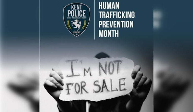 Kent Police Department Shines Light on Human Trafficking, Educates Public During Prevention Month