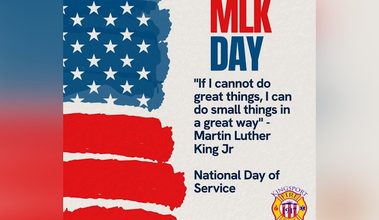 Kingsport Fire Department Invokes MLK's Legacy, Calls for Community Action on National Day of Service