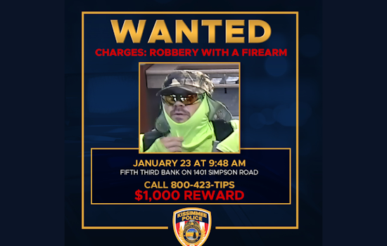 Kissimmee Police Seek Help Identifying Suspect in Armed Bank Heist, $1,000 Reward Offered