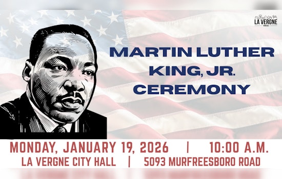 La Vergne Invites Community to Honor MLK's Legacy at Jan. 19 City Hall Ceremony