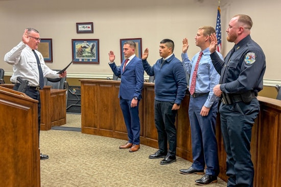 La Vergne Police Department Swears in Four New Officers, Chief Moews Emphasizes Commitment to Service