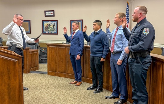 La Vergne Police Department Swears in Four New Officers, Chief Moews Emphasizes Commitment to Service