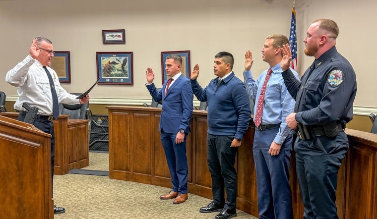 La Vergne Police Department Swears in Four New Officers, Chief Moews Emphasizes Commitment to Service