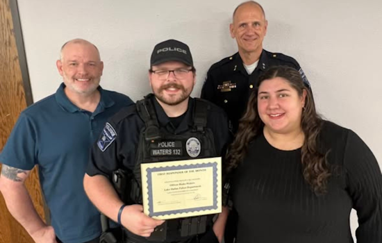 Lake Dallas Celebrates Officer Blake Waters as January First Responder of the Month for Exemplary Service