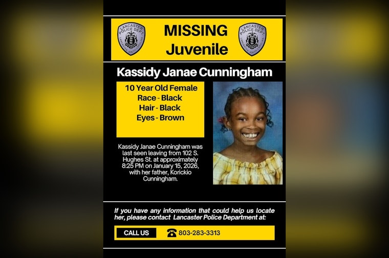 Lancaster Police Department Issues Urgent Alert for Missing 10-Year-Old Kassidy J. Cunningham