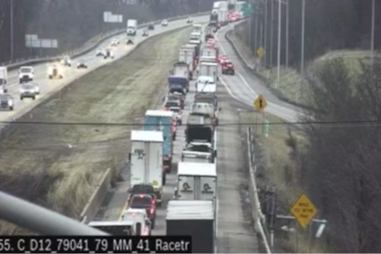 Landslide Disrupts I-79 in Washington County, No Injuries as Northbound Lanes Reopen