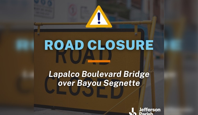 Lapalco Boulevard Bridge in Jefferson Parish Closed Due to Freeze, Seek Alternate Routes