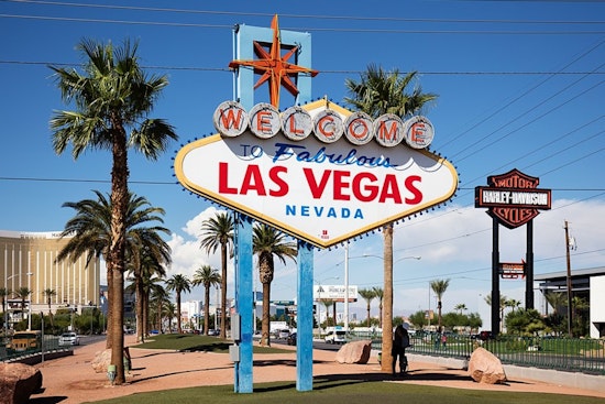 Las Vegas Iconic "Welcome" Sign Glows Yellow in Solemn Tribute to Holocaust Remembrance Day