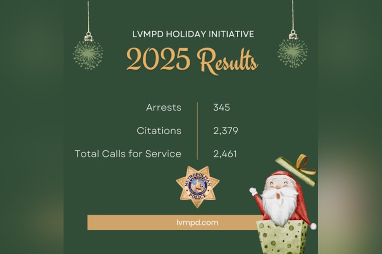 Las Vegas Police Report 345 Arrests in Successful Holiday Security Initiative