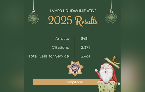 Las Vegas Police Report 345 Arrests in Successful Holiday Security Initiative