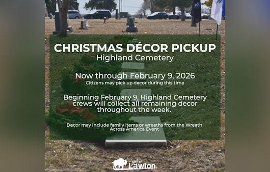 Lawton Families Urged to Collect Christmas Decorations from Highland Cemetery by February 9