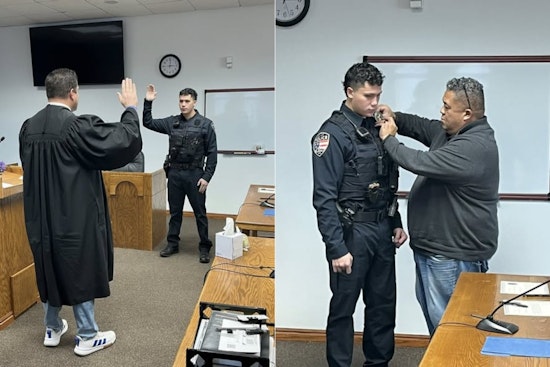 Lehi Native Tyson Haunga Sworn In as Newest Member of Local Police Department