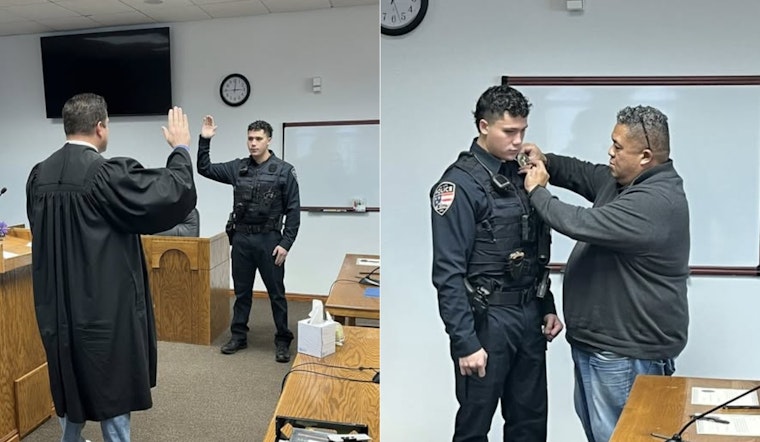 Lehi Native Tyson Haunga Sworn In as Newest Member of Local Police Department