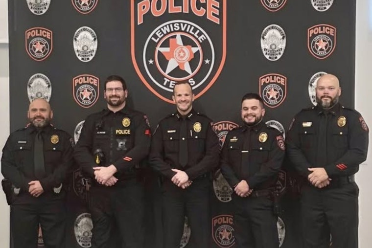 Lewisville Police Department Promotes New Leadership, Reintroduces Lieutenant Rank for Enhanced Oversight