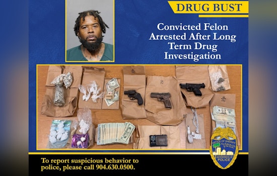 Local Convict Suspected of Trafficking Nabbed in Major Jacksonville Drug Bust