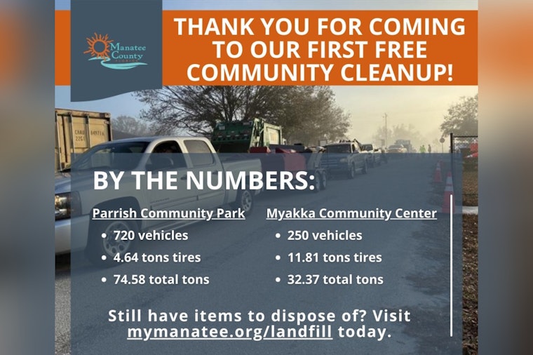 Manatee County Celebrates Success of Inaugural Community Cleanup, Preps for Future Efforts
