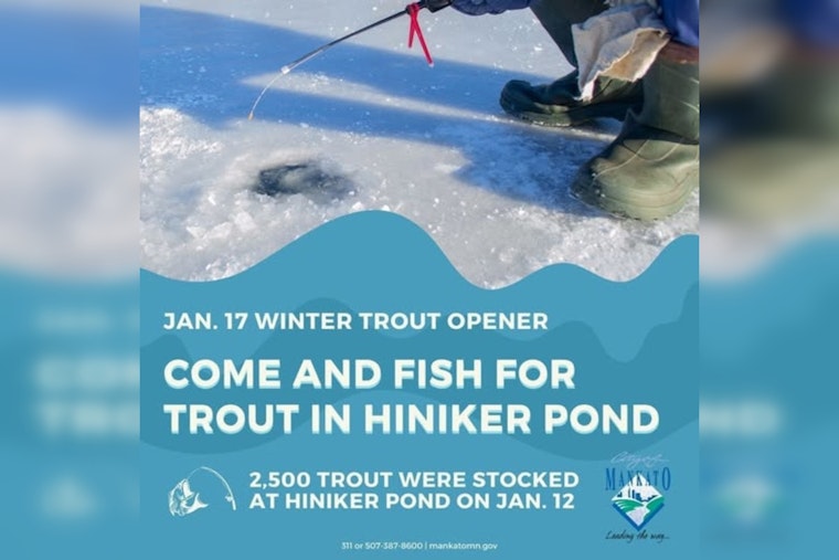 Mankato Gears Up for Annual Winter Trout Fishing Opener at Hiniker Pond