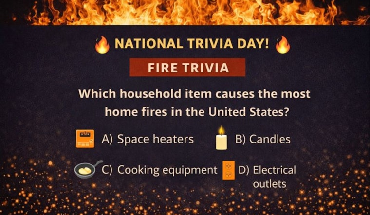 Mankato Police and Fire Use National Trivia Day to Spark Discussion on Fire Safety