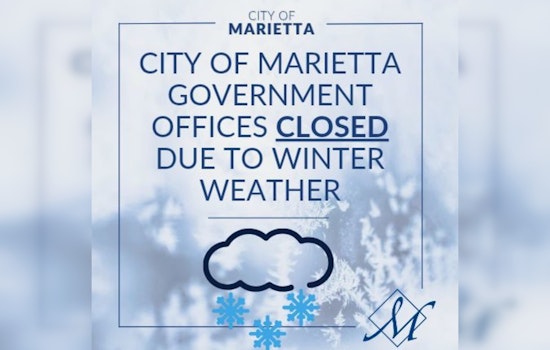 Marietta Shuts Down Government Operations Amid Icy Weather Forecast