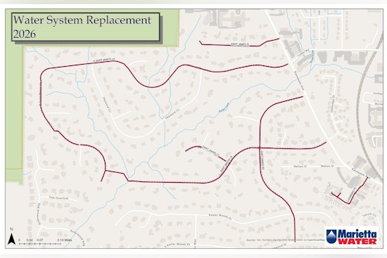 Marietta Water Announces Water Main Replacement in St. Marys–St. Annes to Enhance Service Reliability
