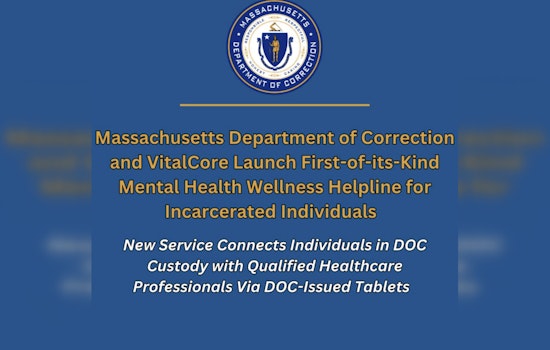 Massachusetts DOC and VitalCore Introduce After-Hours Mental Health Helpline for Inmates
