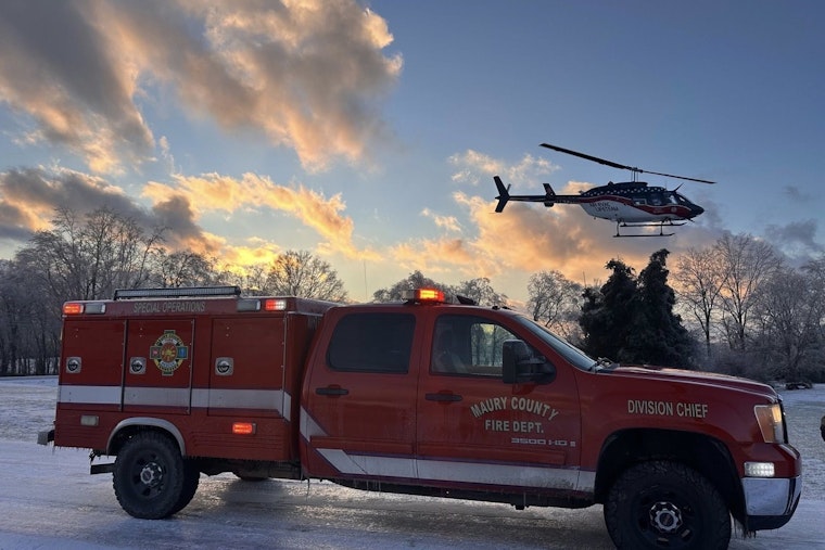 Maury County Crews Respond to Icy Roads and Medical Calls