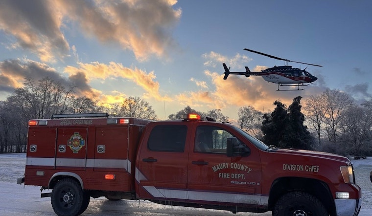 Maury County Crews Respond to Icy Roads and Medical Calls