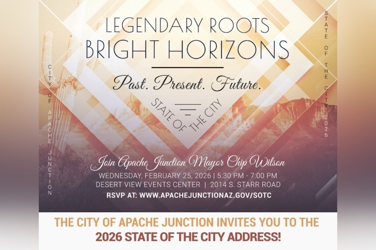 Mayor Chip Wilson to Deliver Historic Final State of the City Address in Apache Junction on February 25