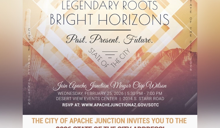 Mayor Chip Wilson to Deliver Historic Final State of the City Address in Apache Junction on February 25
