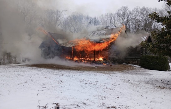 McNairy County House Fire Extinguished After 5-Hour Battle, Heat Lamp Suspected Cause