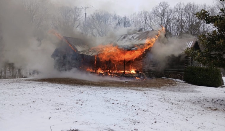 McNairy County House Fire Extinguished After 5-Hour Battle, Heat Lamp Suspected Cause