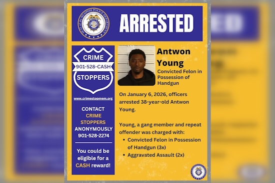Memphis Police Nab Repeat Offender and Gang Member on Multiple Serious Charges