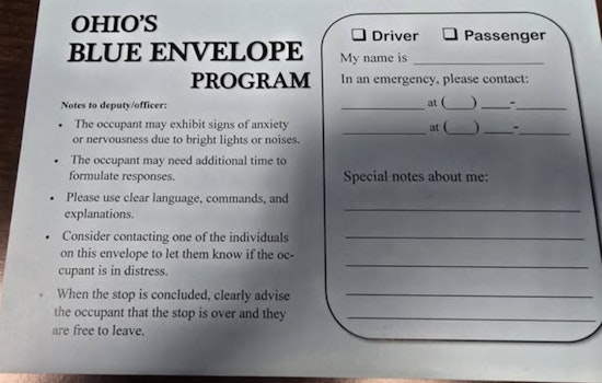 Mentor on the Lake Police Partner with Lake County Board to Launch Blue Envelope Program for Residents with Disabilities