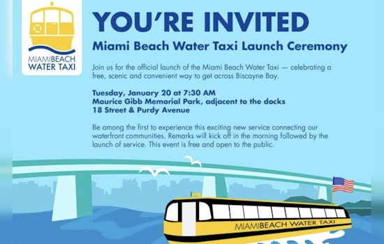 Miami Beach Inaugurates Free Water Taxi Service to Enhance Urban Transit