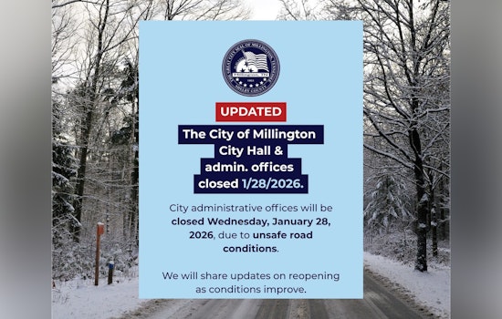 Millington, TN City Hall and Administrative Offices Closed Wednesday Due to Severe Weather Conditions