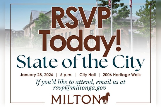 Milton City Hall Announces Annual State of the City Address on January 28 with Mayor Jamison at the Helm
