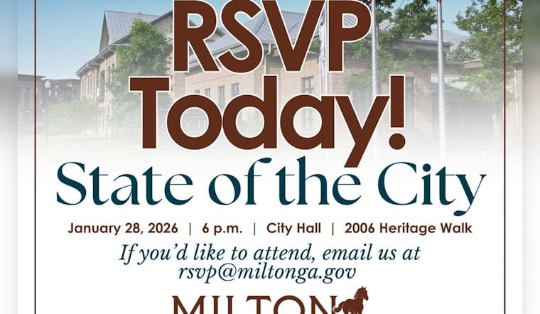 Milton City Hall Announces Annual State of the City Address on January 28 with Mayor Jamison at the Helm