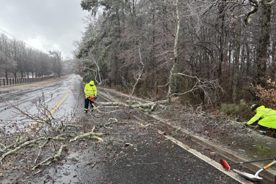 Milton's Finest Keep City Safe and Roads Open Amidst Ice Storm