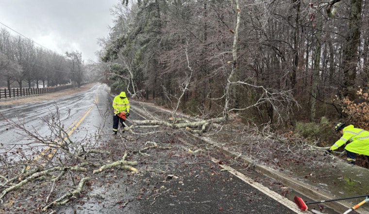 Milton's Finest Keep City Safe and Roads Open Amidst Ice Storm