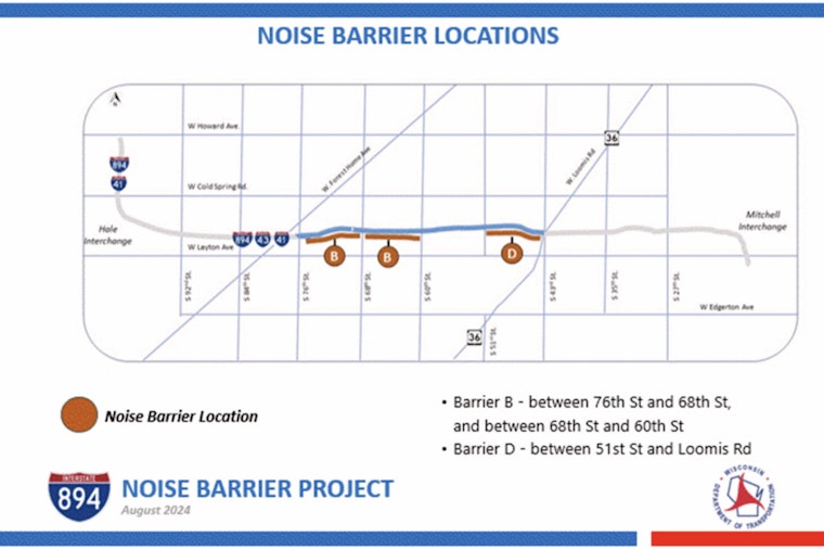 Milwaukee County Drivers Prepare for I-894 Closures Due to New Noise Barrier Construction