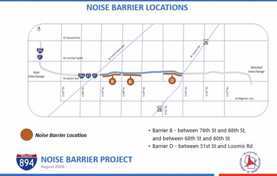 Milwaukee County Drivers Prepare for I-894 Closures Due to New Noise Barrier Construction