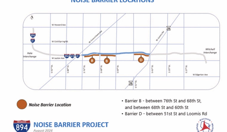 Milwaukee County Drivers Prepare for I-894 Closures Due to New Noise Barrier Construction