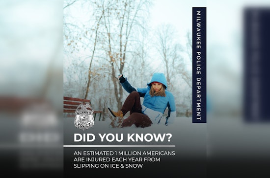 Milwaukee Police Department Cautions Against Winter Hazards as CDC Reports 1 Million Injured Annually from Ice and Snow